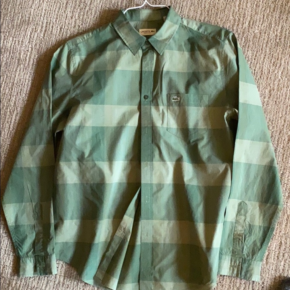 Lacoste woven shirt men’s medium